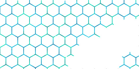 Abstract blue geometric background with hexagonal pattern and seamless honeycomb design