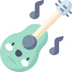 ukulele illustration on a white background 