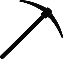 pickaxe tool on white background  