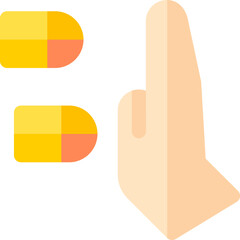 bullets illustration on a white background 