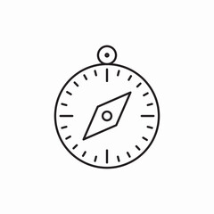 Compass navigation direction tool icon vector sign