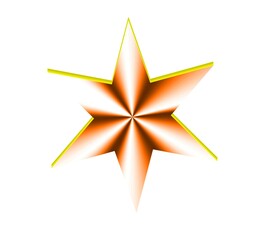 gold star on white