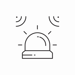 signal alarm security system icon vector sign