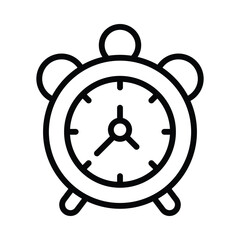 Alarm Vector outline icon. Eps10 file 
