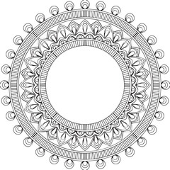 Beautiful flower art and mandala vector design