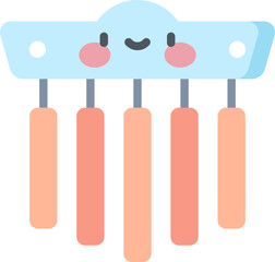 chimes illustration on a white background 