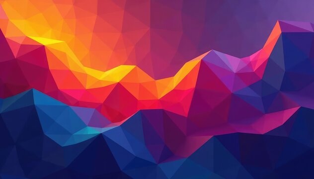 Abstract geometric shapes forming a late-arriving design trend , evolving, afterthought