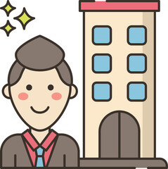 company illustration on a white background 