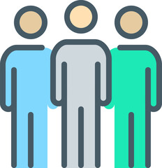 crew illustration on a white background 