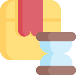 deadline (2) illustration on a white background     