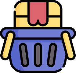 delivery illustration on a white background     