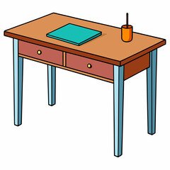 vector illustration of a table