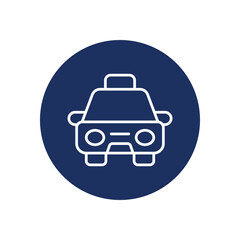 Taxi icon vector stock illustration