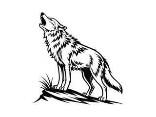 wolf head vector illustration
