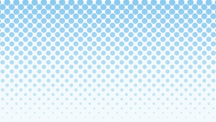 水色グラデーションのハーフトーンドット背景