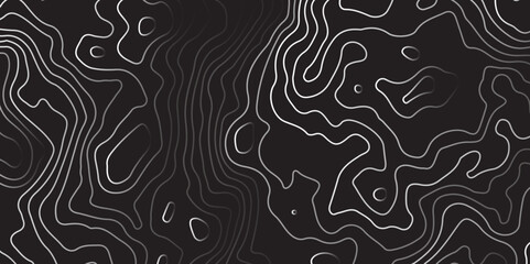 Mountain topographic terrain map background with white lines texture. Luxury white abstract line art background vector.  Design illustration for wall art, fabric, packaging, web, banner, app, wallpape