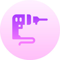 drilling machine illustration on a white background 