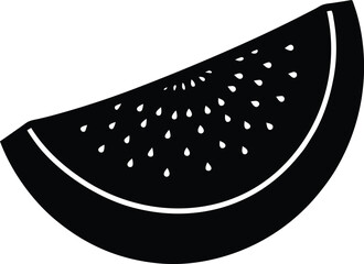 slice of cantaloupe with rind on white background  