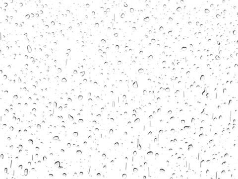 Abstract Water Droplets on a transparent background Seamless Texture 