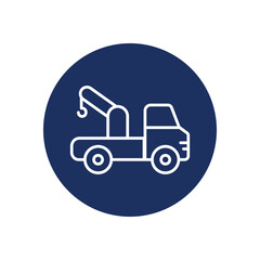 Crane Truck icon vector stock illustration