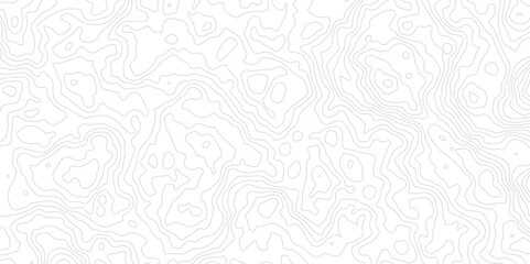 Abstract Topographic map design with Seamless pattern with lines . geographic contour map paper texture.  Retro topographic map. geographic mountain relief. terrain path isolated on background.