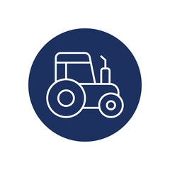 Tractor icon vector stock illustration