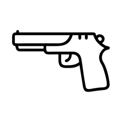 Fototapeta premium pistol on transparent background for web and graphic design