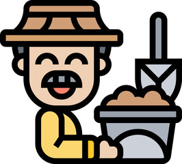 fertilizer illustration on a white background    