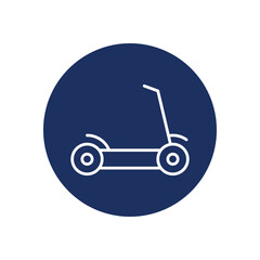 Scooter Electric icon vector stock illustration