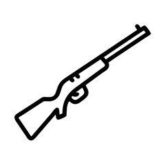 rifle on transparent background for web and graphic design
