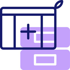 Obraz premium first aid kit illustration on a white background 