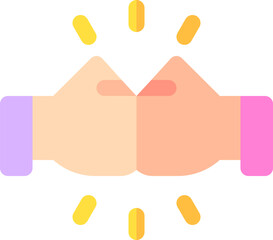 fist illustration on a white background    