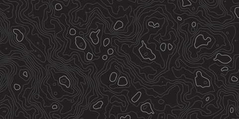 Mountain topographic terrain map background with white shape lines texture.Abstract line art background vector. Abstract line art background vector. Design illustration for wall art, fabric, packaging