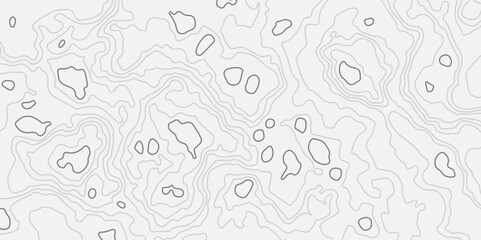 Abstract white topographic map background with lines, White wave paper curved reliefs abstract background,  The topographic map contour in lines isolated,  Background of the topography map.