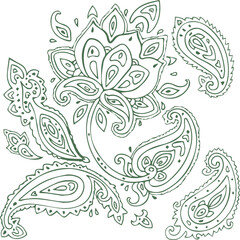 Beautiful flower art and mandala vector design