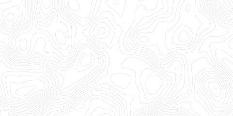 Abstract Topographic map design with Seamless pattern with lines . geographic contour map paper texture.  Retro topographic map. geographic mountain relief. terrain path isolated on background.