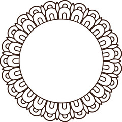 Beautiful flower art and mandala vector design