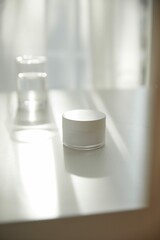 Cosmetics in the space where natural light comes in