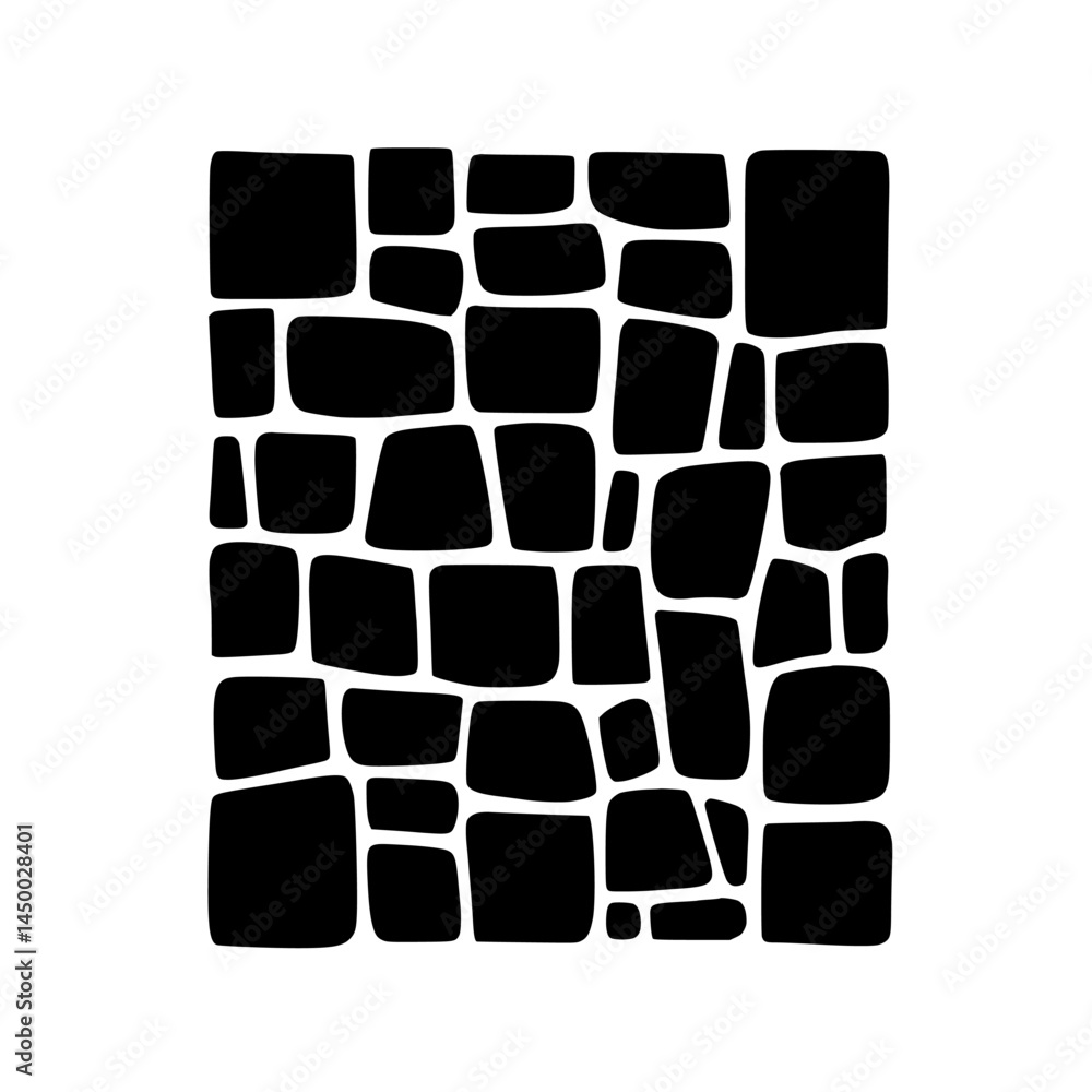 Aufkleber textured black stone pattern designed for artistic expression and visual appeal in decorative contex