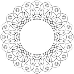 Beautiful flower art and mandala vector design