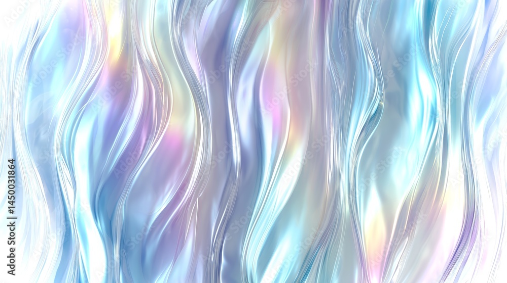 Poster captivating abstract waves of color creating a serene and dynamic backdrop for creative projects