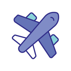 Airplane icon vector stock illustration