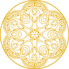 Beautiful flower art and mandala vector design