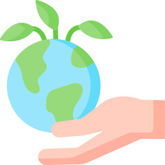 go green illustration on a white background    