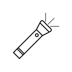 Fototapeta premium flashlight icon