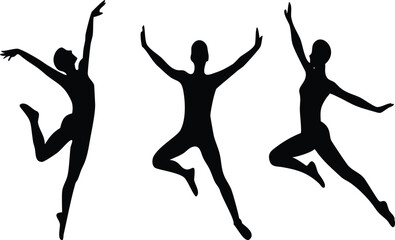 Dance silhouette pack of dancer silhouettes