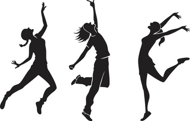 Dance silhouette pack of dancer silhouettes