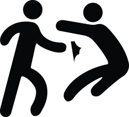 martial arts icon, vector silhouettes of people silhouettes of a man fight icon, fitness body icon man, illustration of a man power vector, silhouettes of a two mans fight with each other, sports icon