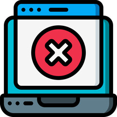 Obraz premium laptop illustration on a white background 