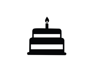 birthday cake vector illustration